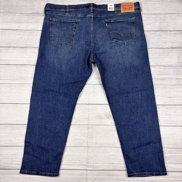 Levis 502 Taper Big & Tall Jeans 46x30 Levis Flex Stretch Denim Mens Classic Fit - Picture 3 of 14
